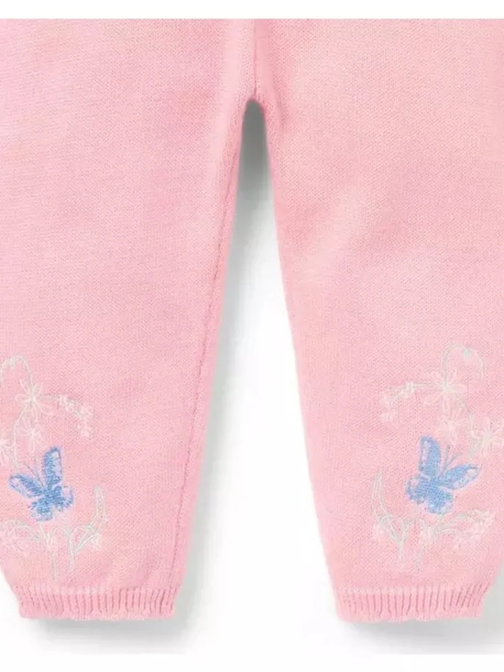 Janie and Jack Pink Butterfly Knit Cardigan and Pant Set- BRAND NEW